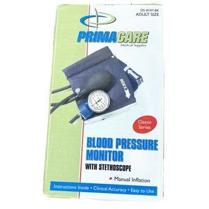 Primacare Professional Blood Pressure Kit #DS9181 Adult Manual Inflation New!